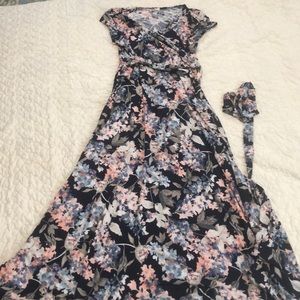 Pink blush maternity dress